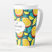 Best Mom Citrus Latte Mug – Personalized Lemon カフェラテマグ (右アングル)