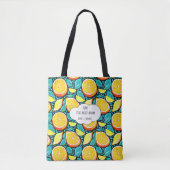 Best Mom Citrus  – Personalized Lemon Design トートバッグ (正面)