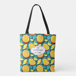 Best Mom Citrus  – Personalized Lemon Design トートバッグ