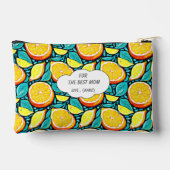 Best Mom Citrus Pouch – Personalized Lemon Design アクセサリーポーチ (裏面)