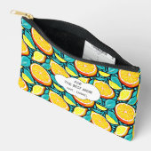 Best Mom Citrus Pouch – Personalized Lemon Design アクセサリーポーチ (見開き)