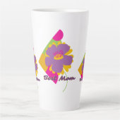 Best Mom Colourful Trendy Design カフェラテマグ (正面)