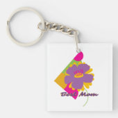 Best Mom Colourful Trendy Design キーホルダー (正面)