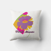 Best Mom Colourful Trendy Design クッション (裏面)