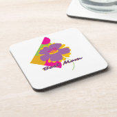 Best Mom Colourful Trendy Design コースター (左側)