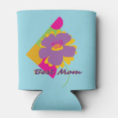 Best Mom Colourful Trendy Design 缶クーラー (裏面)
