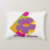 Best Mom Colourful Trendy Designed アクセントクッション (裏面)