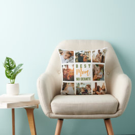 Best Mom Cute Trendy Collage Soft Pillow クッション
