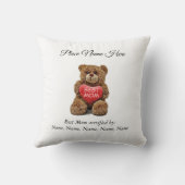 Best Mom designation Certified by her Children クッション (裏面)