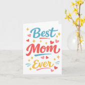 Best Mom Ever  カード (黄色い花)