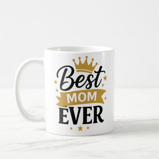 Best Mom ever コーヒーマグカップ (左)