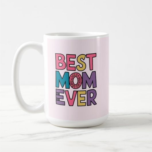 Best mom ever コーヒーマグカップ (左)
