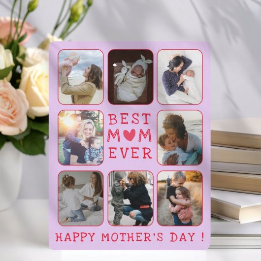 Best Mom Ever パープル&レッド 8枚 母の日