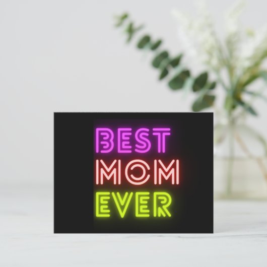 Best Mom ever ポストカード (スタンド正面)
