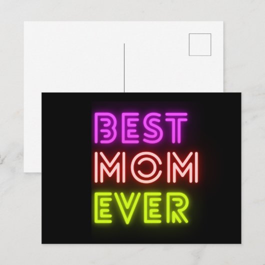 Best Mom ever ポストカード (正面/裏面)