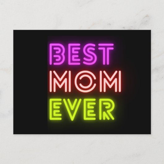 Best Mom ever ポストカード (正面)