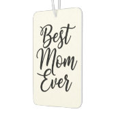 Best Mom Ever 1 Custom Photo Black White カーエアーフレッシュナー (左)