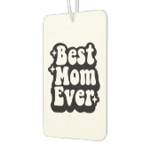 Best Mom Ever 1 Custom Photo Retro Groovy カーエアーフレッシュナー (左)