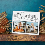 Best Mom Ever 2 Photos Heart Mothers Day Gifts フォトプラーク<br><div class="desc">Celebrate the woman whose love feels like home. This Best Mom Ever Heart Photo Plaque turns two of your most treasured memories into a beautiful daily reminder of how deeply she’s loved. Designed with a modern minimalist layout, elegant typography, and a soft heart detail, it captures the story of all...</div>