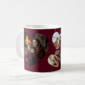 Best Mom Ever 3 Heart Photo Keepsake Color コーヒーマグカップ (正面左)