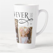 Best Mom Ever 3 Photos Heart Mothers Day Gifts カフェラテマグ (右)