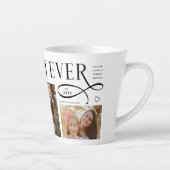 Best Mom Ever 3 Photos Heart Mothers Day Gifts カフェラテマグ (右)