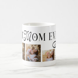 Best Mom Ever 3 Photos Heart Mothers Day Gifts コーヒーマグカップ