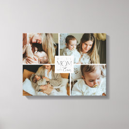 Best Mom Ever 4 Photo Collage Canvas Print Gift キャンバスプリント