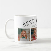 Best Mom Ever 4-Photo White Mothers Day  コーヒーマグカップ (左)