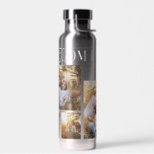 Best Mom Ever 4 Photos Heart Mothers Day Gifts ウォーターボトル (左面)