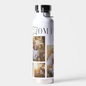 Best Mom Ever 4 Photos Heart Mothers Day Gifts ウォーターボトル (左面)