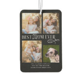 Best Mom Ever 4 Photos Home Feels Like Love カーエアーフレッシュナー (裏面)