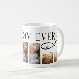 Best Mom Ever 5 Photos Heart Mothers Day Gifts コーヒーマグカップ