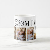 Best Mom Ever 5 Photos Heart Mothers Day Gifts コーヒーマグカップ (中央)