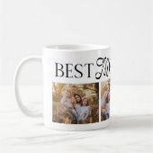 Best Mom Ever 5 Photos Heart Mothers Day Gifts コーヒーマグカップ (左)