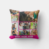 Best Mom Ever – 8 Photo Collage Frame Template クッション (正面)