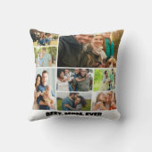 Best Mom Ever – 8 Photo Collage Frame Template クッション (裏面)