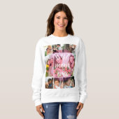 Best Mom Ever 9 Photo Collage Personalized Mothers スウェットシャツ (正面フル)