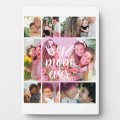 Best Mom Ever 9 Photo Collage Personalized Mothers フォトプラーク (正面)