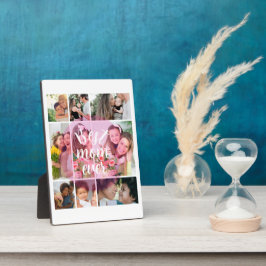 Best Mom Ever 9 Photo Collage Personalized Mothers フォトプラーク