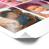 Best Mom Ever 9 Photo Collage Personalized Mothers フォトプリント (角)