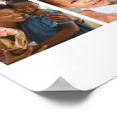 Best Mom Ever 9 Photo Collage Personalized Mothers ポスター (角)