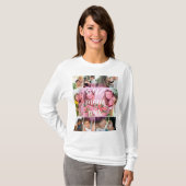 Best Mom Ever 9 Photo Collage Personalized Mothers Tシャツ (正面フル)