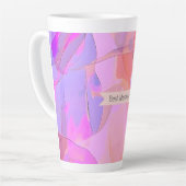 Best Mom Ever Abstract Pastel カフェラテマグ (左アングル)