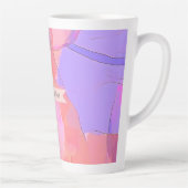 Best Mom Ever Abstract Pastel カフェラテマグ (右)