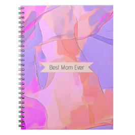 Best Mom Ever Abstract Pastel ノートブック