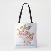 Best Mom Ever Autism Support Tote bag トートバッグ (正面)