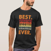 Best Mom Ever Binary Code Coder Developer Software Tシャツ (正面)