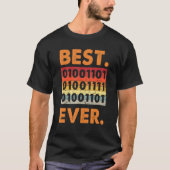 Best Mom Ever Binary Code Coder Developer Software Tシャツ (正面)