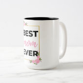 Best Mom Ever black ツートーンマグカップ (正面右)